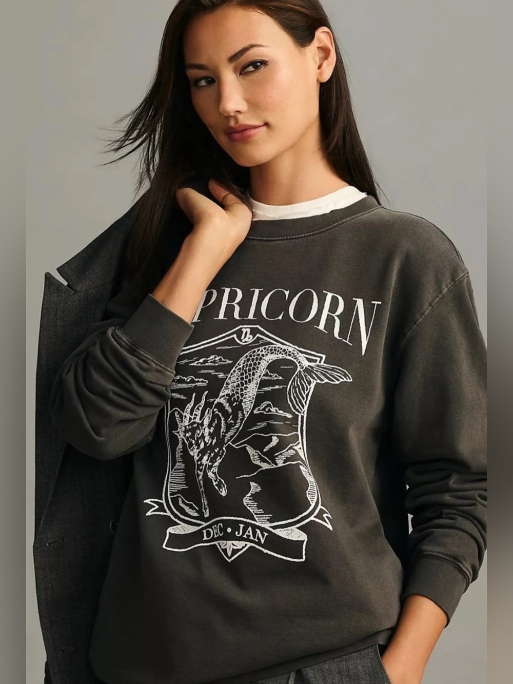 Girl Dangerous x Anthropologie Zodiac Collegiate Sweatshirt